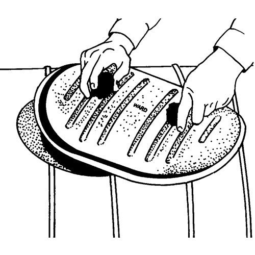 Round metal duct access door