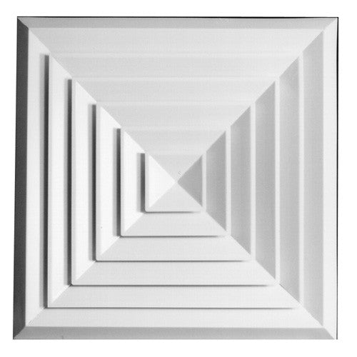 METALAIRE - 5500S-2 Louver Face Surface Mtg. Square Diffuser w/ Damper