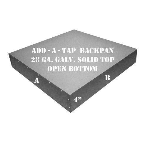 Add-A-Tap Square Backpan for Ceiling Air Devices