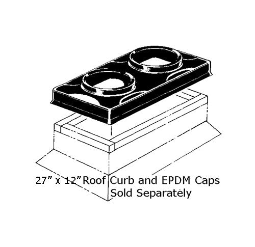 RPS Pipe Portal System Roof Curb Cover-Double