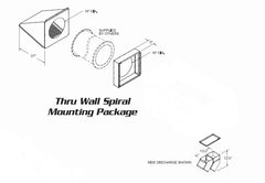 Cambridge Engineering Model #SA250 Ultra High Efficiency Space Heater- Thru Wall Spiral Kit